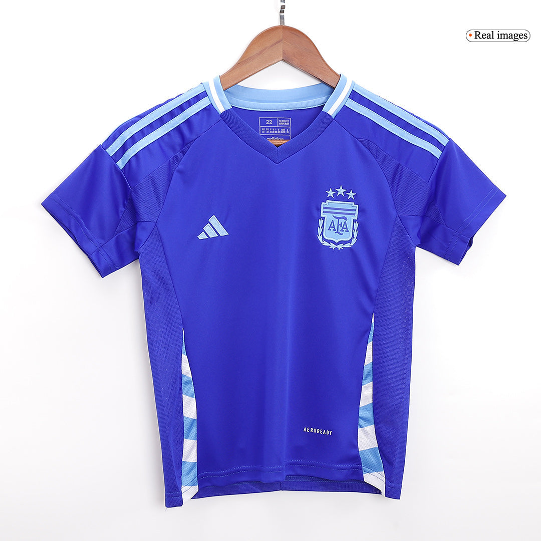 Kid's Argentina Away Jerseys Full Kit Copa América 2024