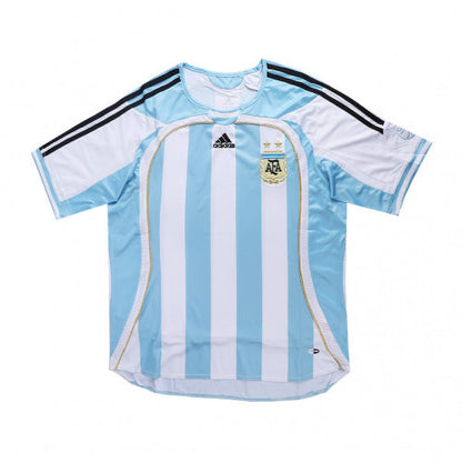 Argentina Home Retro Soccer Jersey 2006