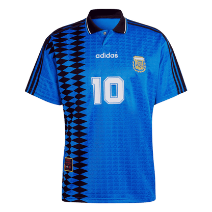 Men's Argentina #10 Away Retro Jersey (Jersey+Shorts) Kit 1994